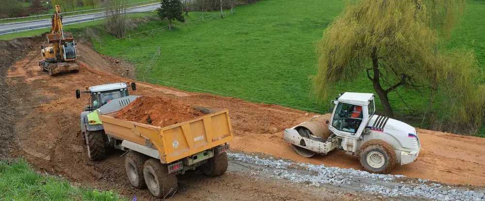 Travaux de terrassement près de Meuse